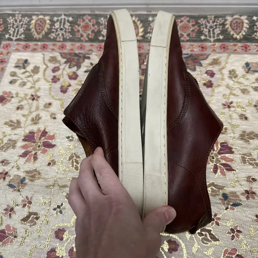 Frye Shoes Men Size‎ 10 Brown Casual Sneaker Leather Style 7200043